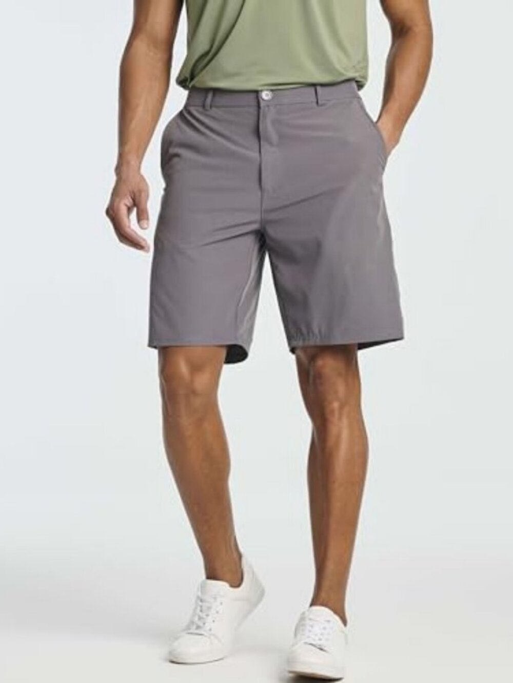 Men's 9" Stretch Golf Shorts - 3 Pack, Casual Flat Front Shorts with Pockets - Picture 3 of 6